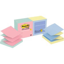 Post-it&reg; Pop-up Notes - Alternating Marseille Color Collection