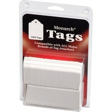 Monarch Stringless White Tags