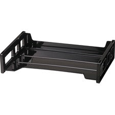 OIC Black Side-Loading Desk Trays