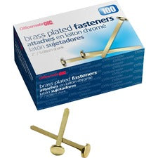 OIC Brass Plated Round Head Fasteners