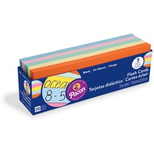Pacon Assorted Colors Blank Flash Cards