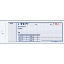 Rediform Monthly Carbonless Receipt Manifold Book