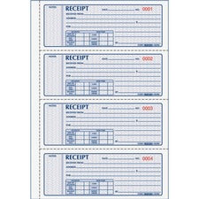 Rediform 3-part Carbonless Money Receipt Book
