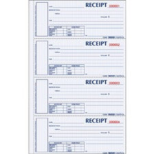 Rediform Hardbound Numbered Money Receipt Books