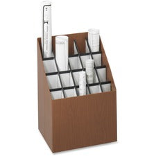 Safco Woodgrain Recycled Upright Roll Files
