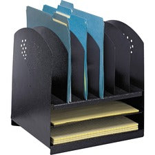 Safco 2 Horizontal/6 Upright Combination Desk Rack