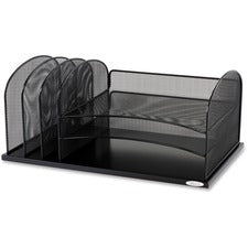 Safco Onyx 3 Tray/3 Upright Section Desk Organizer