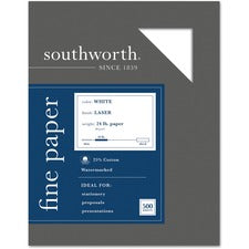 Southworth 31-724-10 Laser Print Laser Paper - 25% Recycled