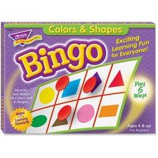 Trend Colors and Shapes Learner's Bingo Game