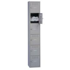 Tennsco 6-Tier No Legs Steel Box Lockers