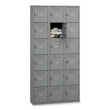 Tennsco 6-Tier No Legs Steel Box Lockers