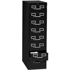 Tennsco Card Cabinet With Lock - 8-Drawer