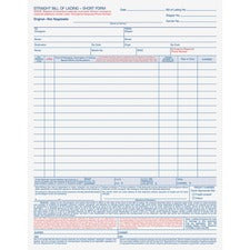 TOPS Bill-of-Lading Snap off 4-part Form Sets