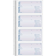 TOPS Carbonless Phone Message Book