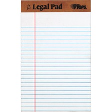 TOPS Letr - Trim Perforation Jr. Legal Ruled Pads - Jr.Legal