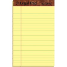 TOPS Leatherette Double - stitched Writing Pads - Jr.Legal