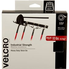 VELCRO Brand Industrial Strength 15ft x 2in Roll. Black